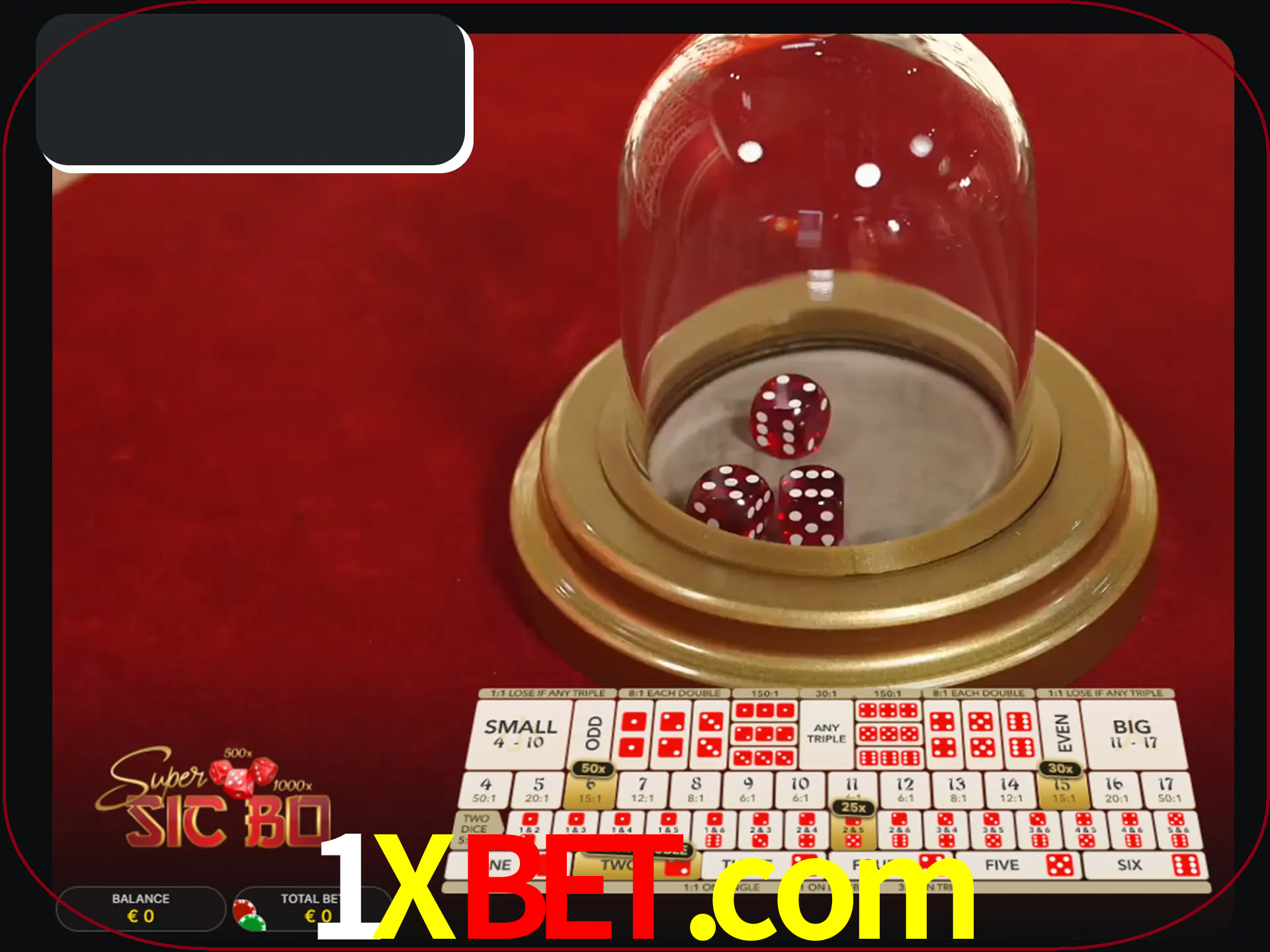 Deixe os dados ao seu lado nos jogos da Sic Bo.
