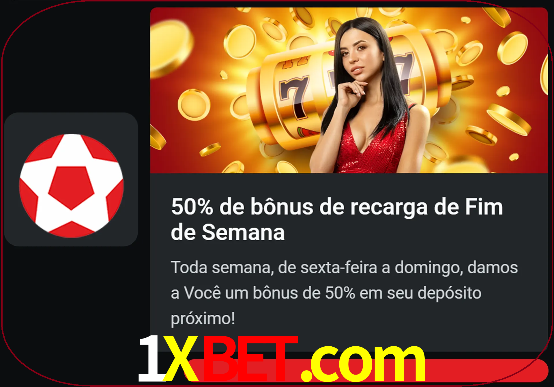 Volte a cada semana para receber novos bônus em dinheiro.