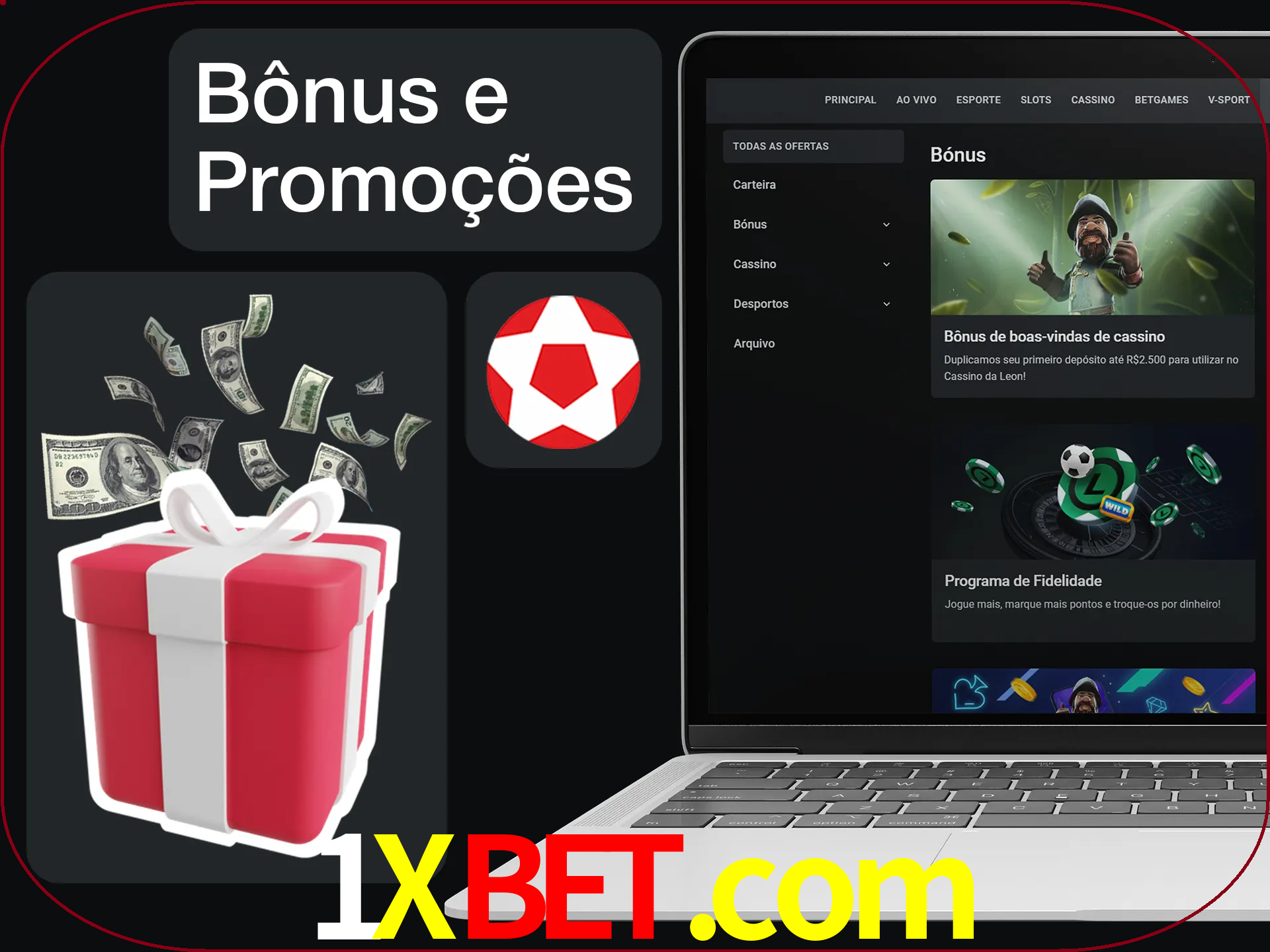 Verifique se há novos bônus e promoções.