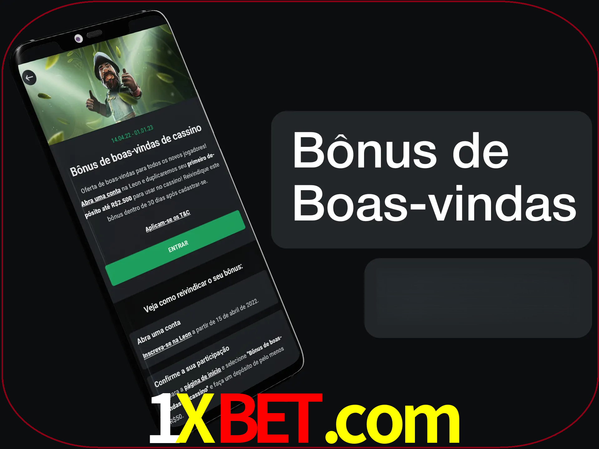 Não se esqueça de usar o bônus de boas-vindas.